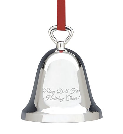 Engraved Reed and Barton Ringing in the Season Bell Ornament