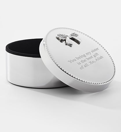 Engraved Crystal Bow Keepsake Box by Jessie James Decker