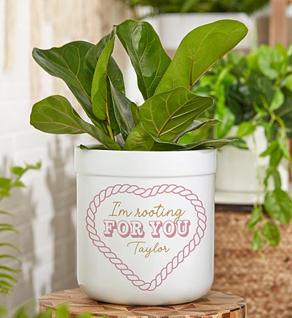 Personalized I'm Rooting For You Flower Pot by Jessie James Decker
