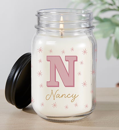 Personalized Snowflake Mason Jar Candle by Jessie James Decker