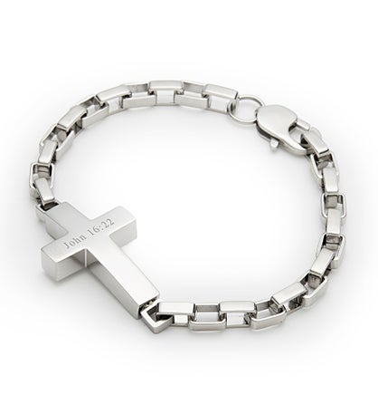 Engraved Cross Urn Bracelet
