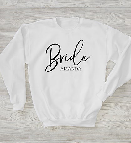 Kittenish Bridal Party Personalized Sweatshirts