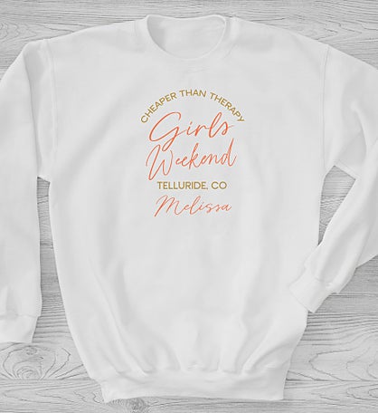 Personalized Girls Trip Sweatshirt by Jessie James Decker