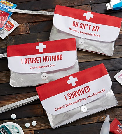 Kittenish Party Survival Kit Personalized Wristlet