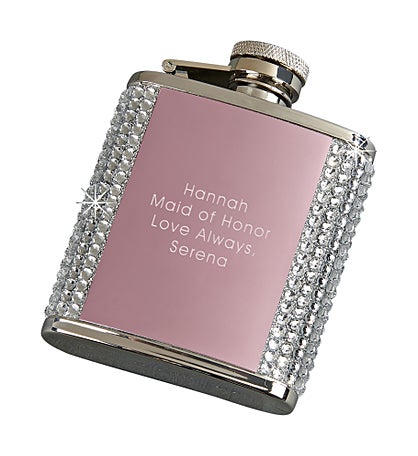 Engraved Pink Jeweled Flask by Jessie James Decker