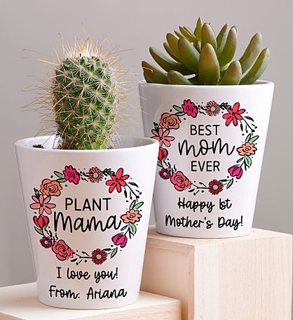 Personalized Floral Wreath Mini Flower Pot by Jessie James Decker