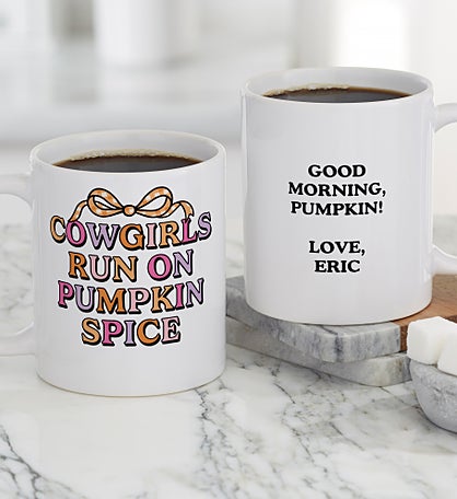 Kittenish Personalized Pinkoween Coffee Mugs