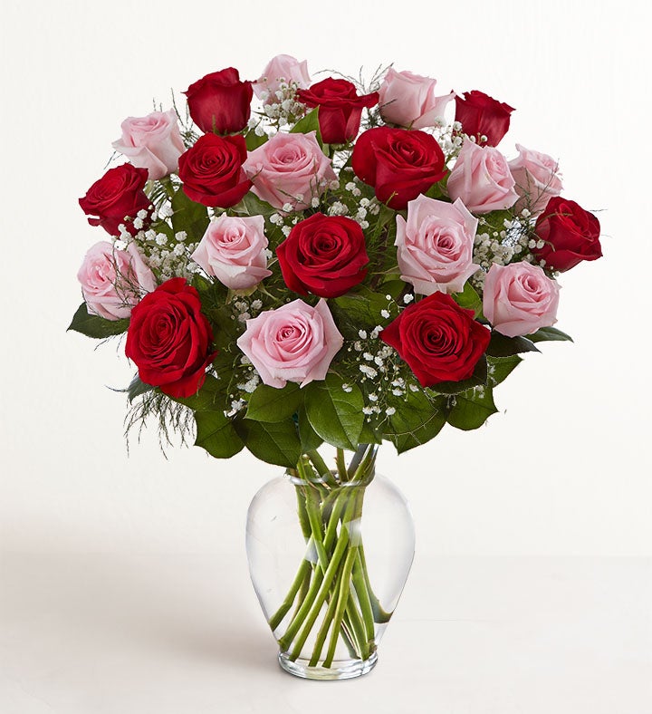 Ultimate Elegance™ Long Stem Pink & Red Roses 