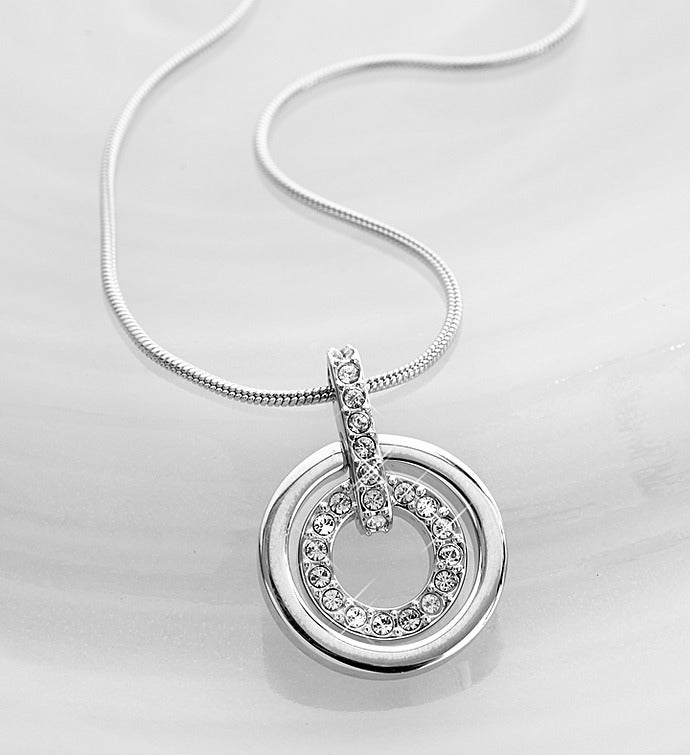 Swarovski® Crystal Circle Necklace