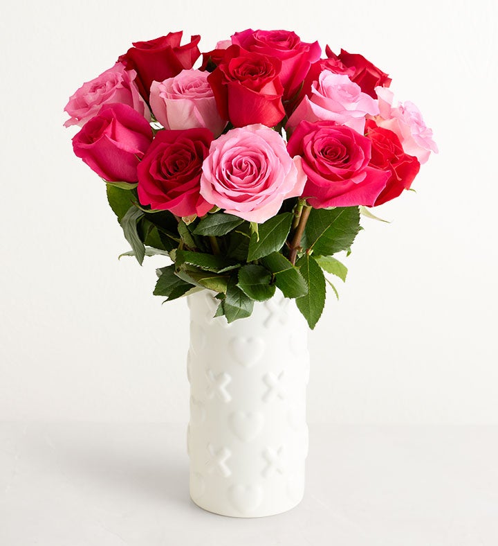 Enchanted Rose Medley Bouquet, 18 Stems