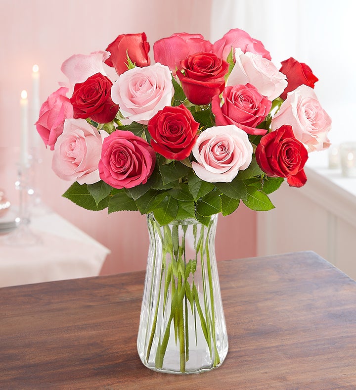 Enchanted Rose Medley Bouquet, 18 Stems