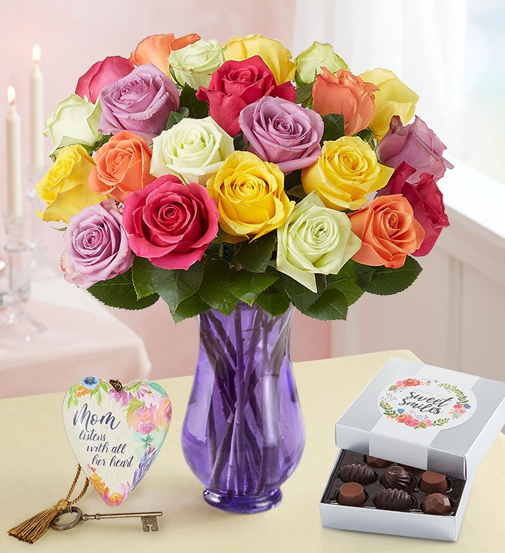 Mother's Day Assorted Roses, 12 24 Stems