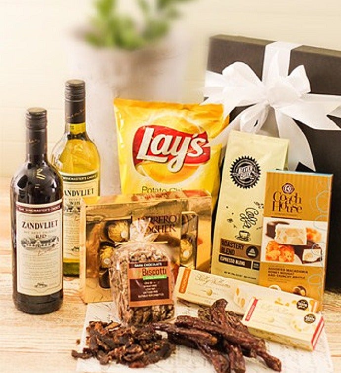 Gift Box of Wine Biltong Chocolates and More