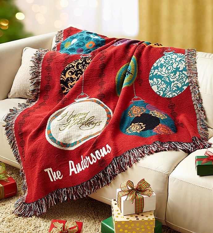Personalized Decorative Holiday Blanket
