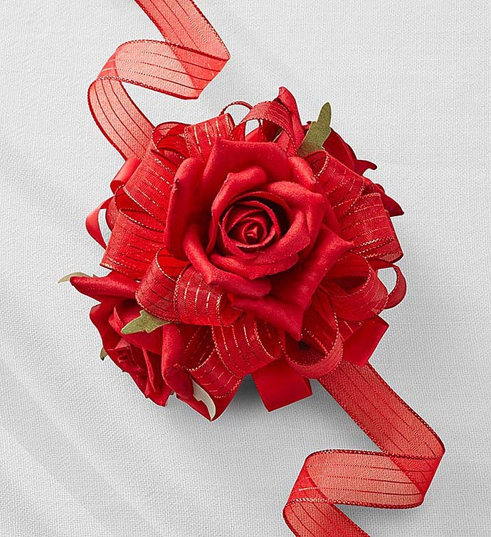 Keepsake Red Corsage And Boutonniere