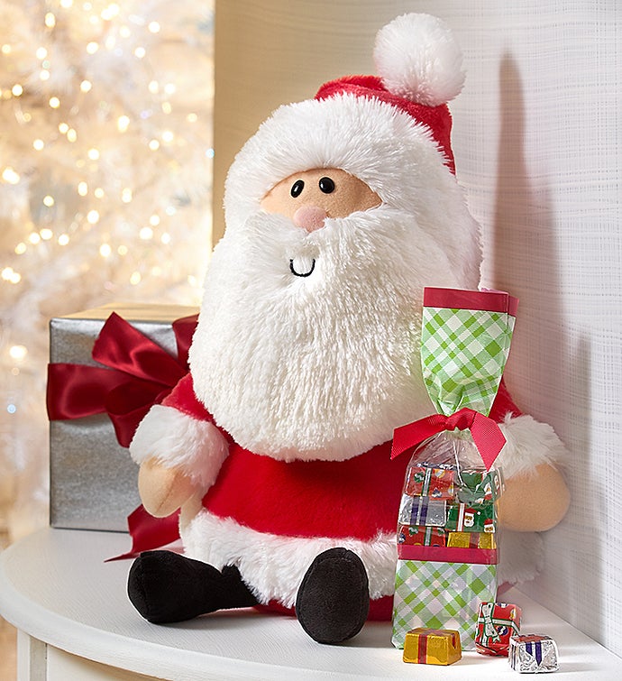 Gund® Santa Plush & Fannie May Chocolate Presents