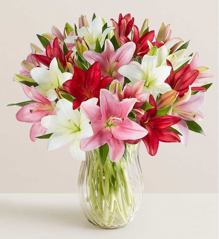 Lovely Lilies Bouquet + Free Vase