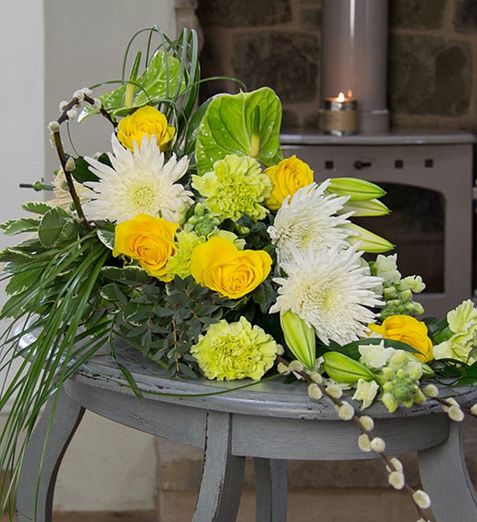 Yellow Spray Arrangement