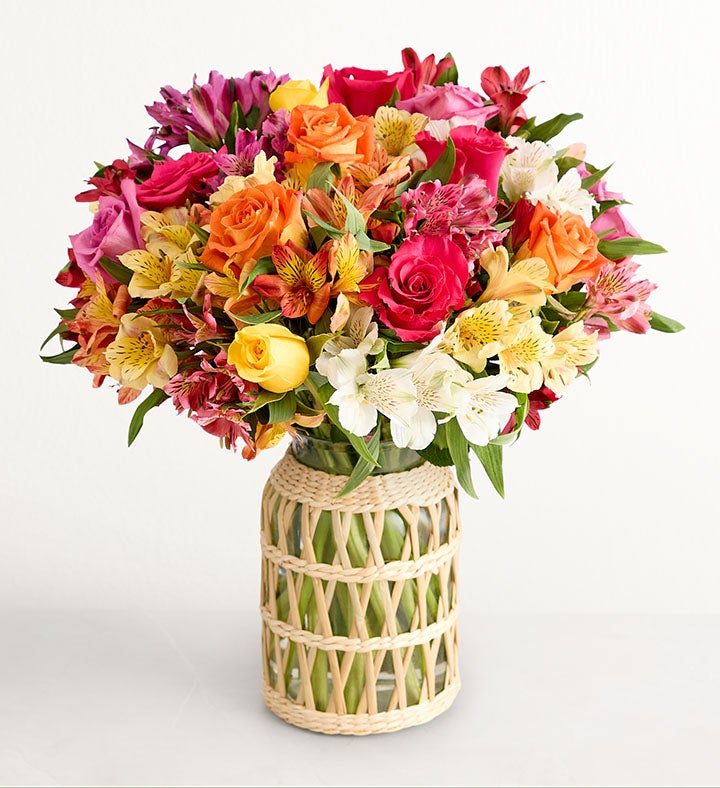 Assorted Roses & Peruvian Lilies