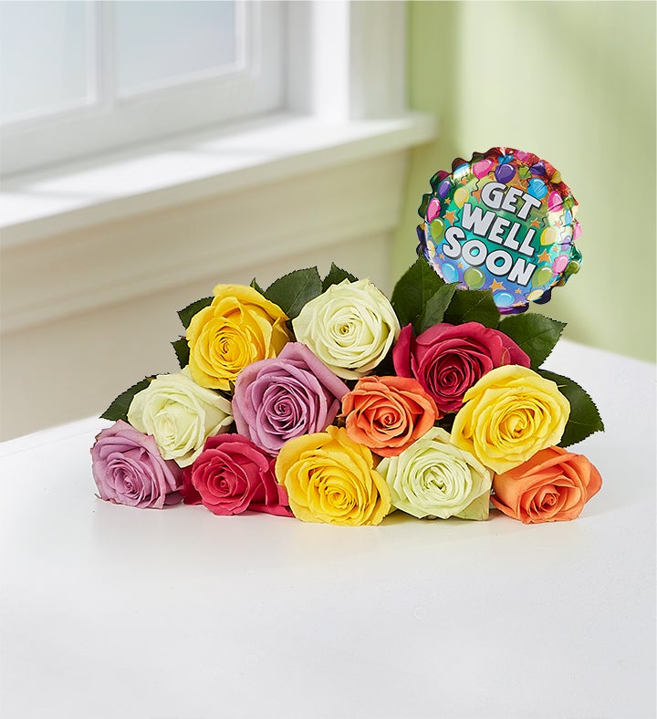 Get Well Assorted Roses