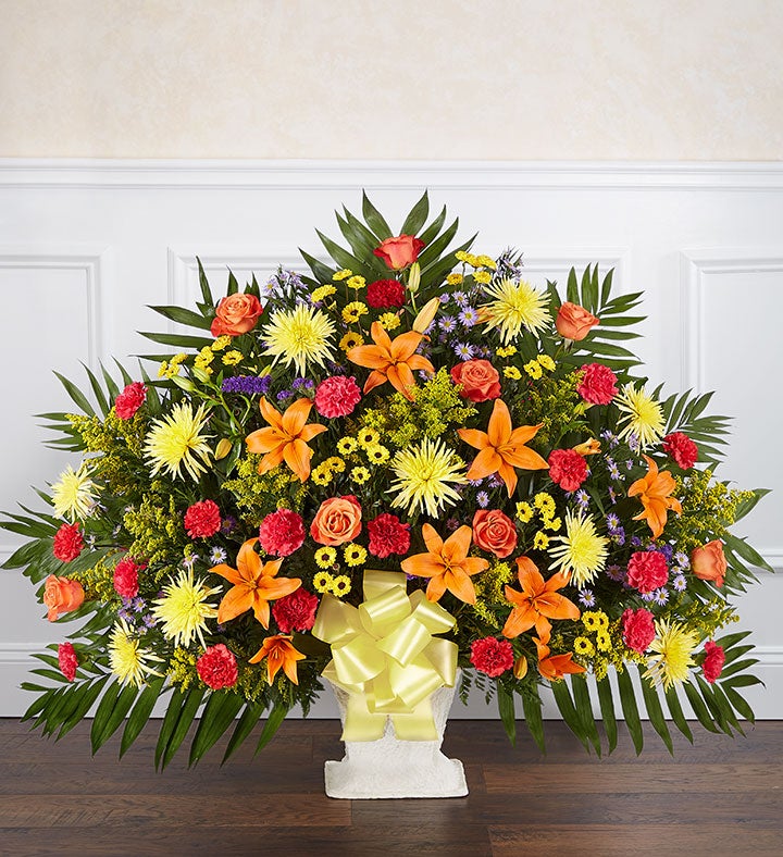 Heartfelt Tribute™ Floor Basket Bright