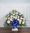 Heartfelt Tribute™ Blue & White Floor Basket Arrangement