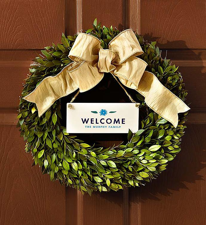 Personalized Seasons Wreath by Real Simple® 16"