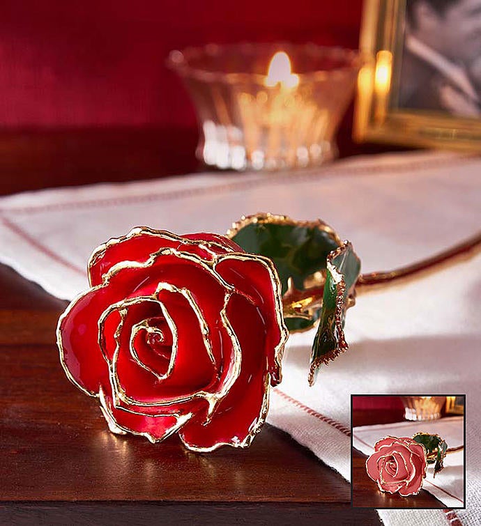 Enchanting 24K Gold Dipped Rose