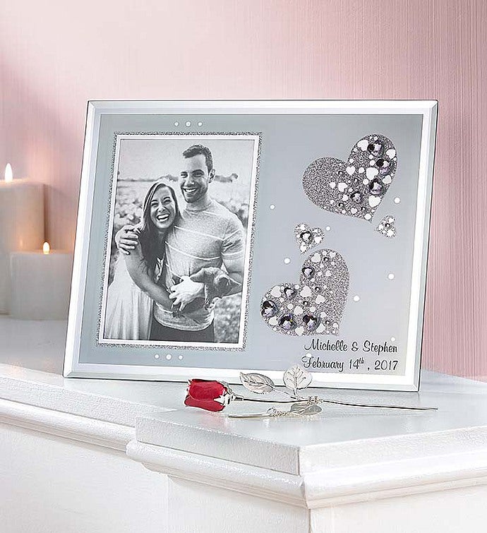 Personalized Love Frame and Keepsake Rose