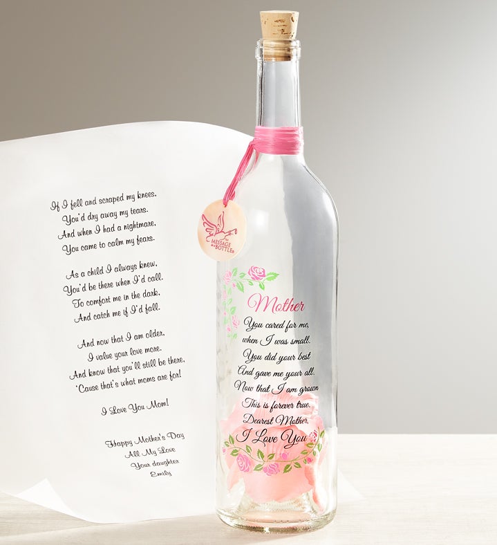 Personalized Message In A Bottle Mother's Day