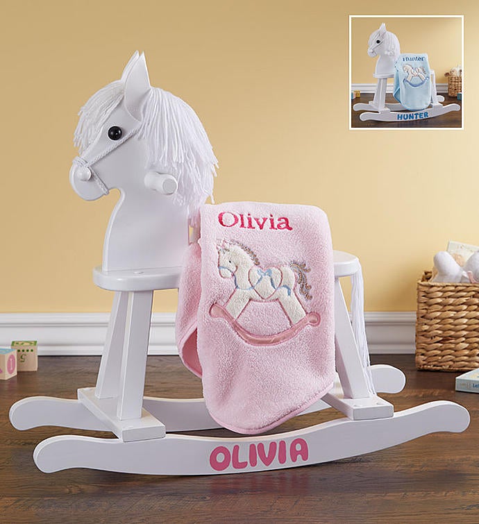 Personalized Rocking Horse Gift Set