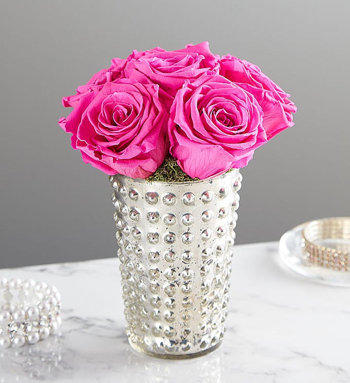 Preserved Pink Roses by Luxe Bloom® – Medium