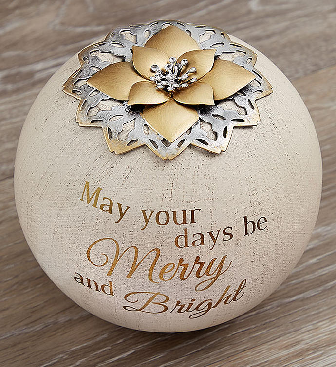 May Your Days Be Merry And Bright Candle