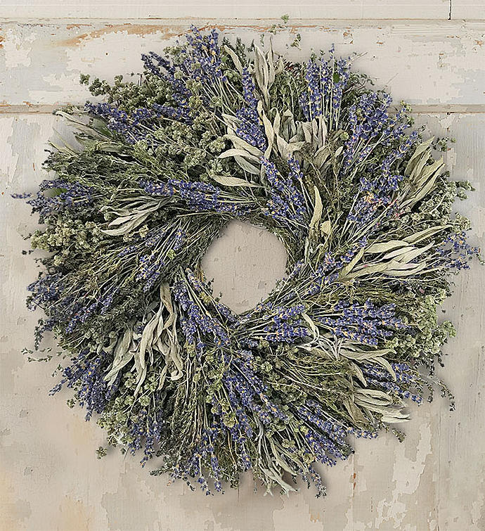 Preserved Lavender Wreath 16&quot;