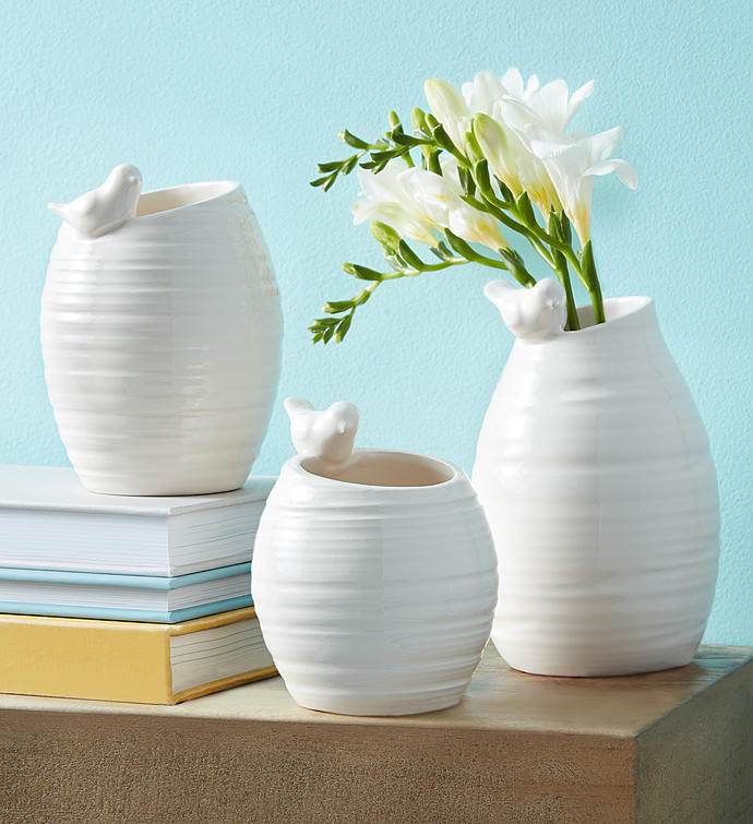 Songbird Vase Trio