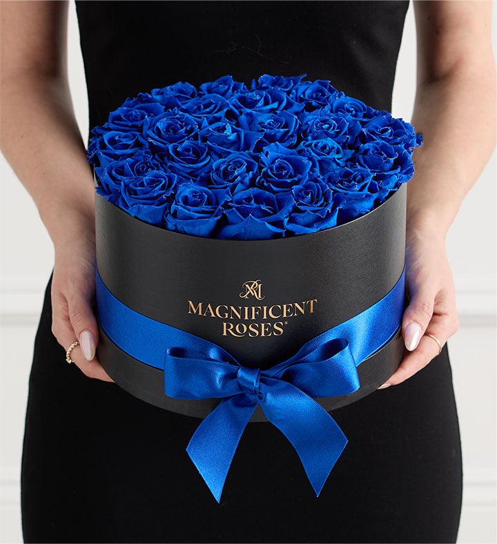 Magnificent Roses® Preserved  Blue Velvet Roses