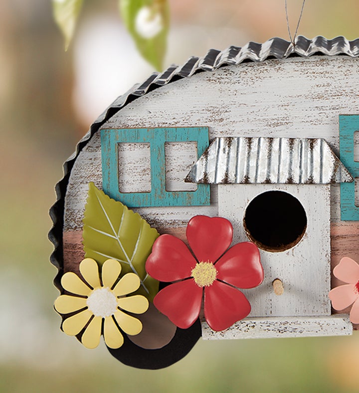 Floral Camper Birdhouse