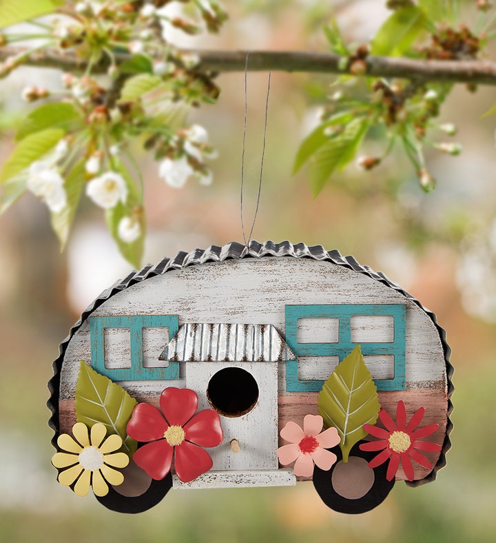 Floral Camper Birdhouse