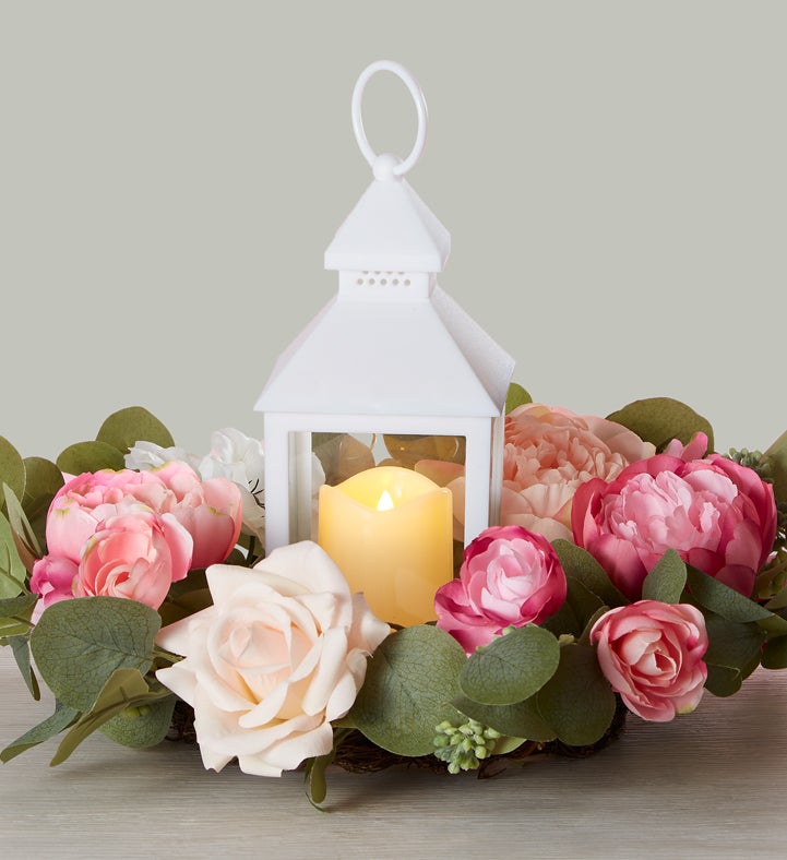 Peony Garden Lantern-11”