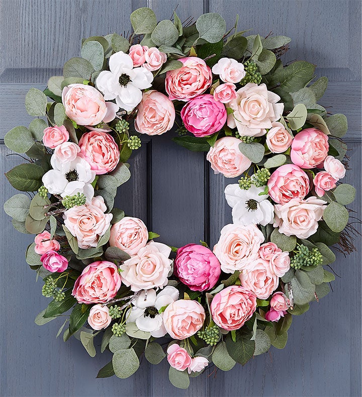 Pink Peony Wreath- 28"