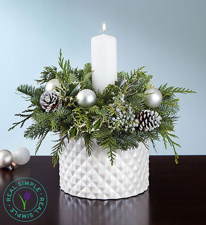 Winter White Centerpiece by Real Simple®