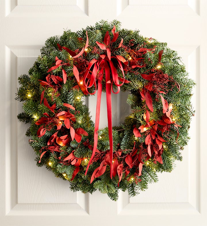 Fresh Evergreen Christmas Wreath-20&quot;