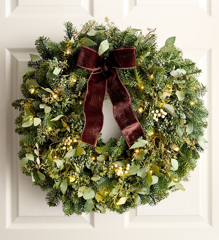 HGTV Fresh Eucalyptus Wreath-24"