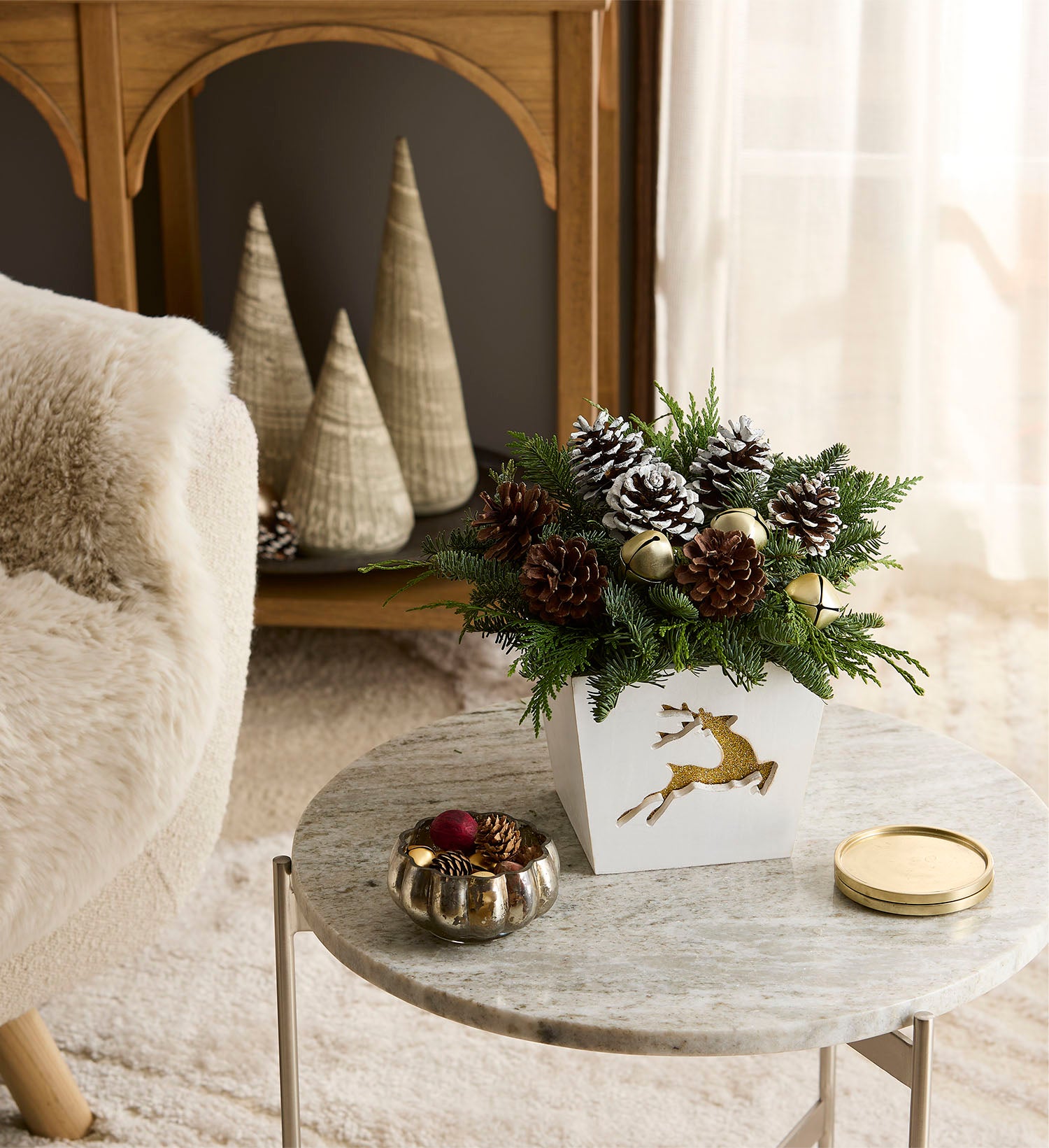 Reindeer Cheer Evergreens
