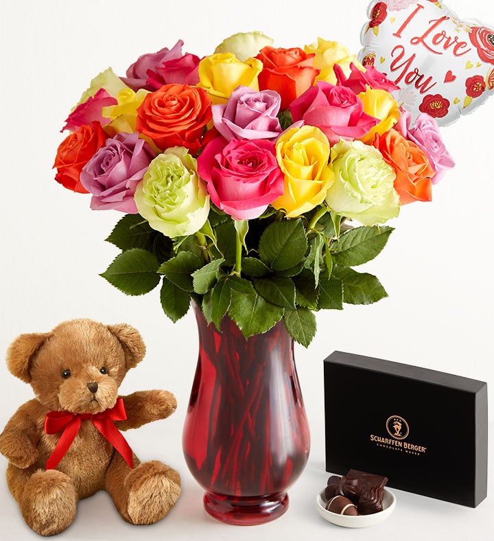 I Love You Assorted Roses