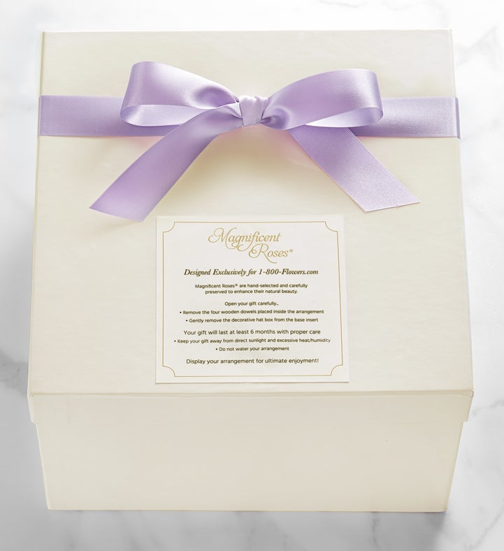 Magnificent Roses® Preserved Lavender and Pink Duo Roses