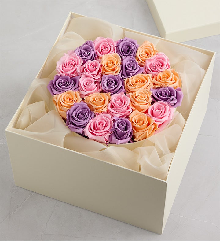 Magnificent Roses® Preserved Sorbet Roses | 1800Flowers.com