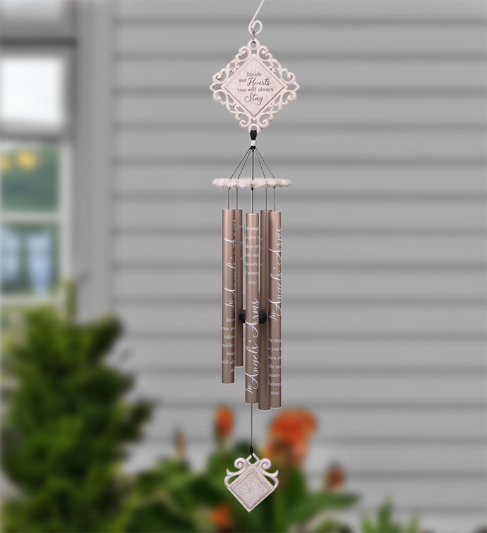 In Angel’s Arms Wind Chime  35"