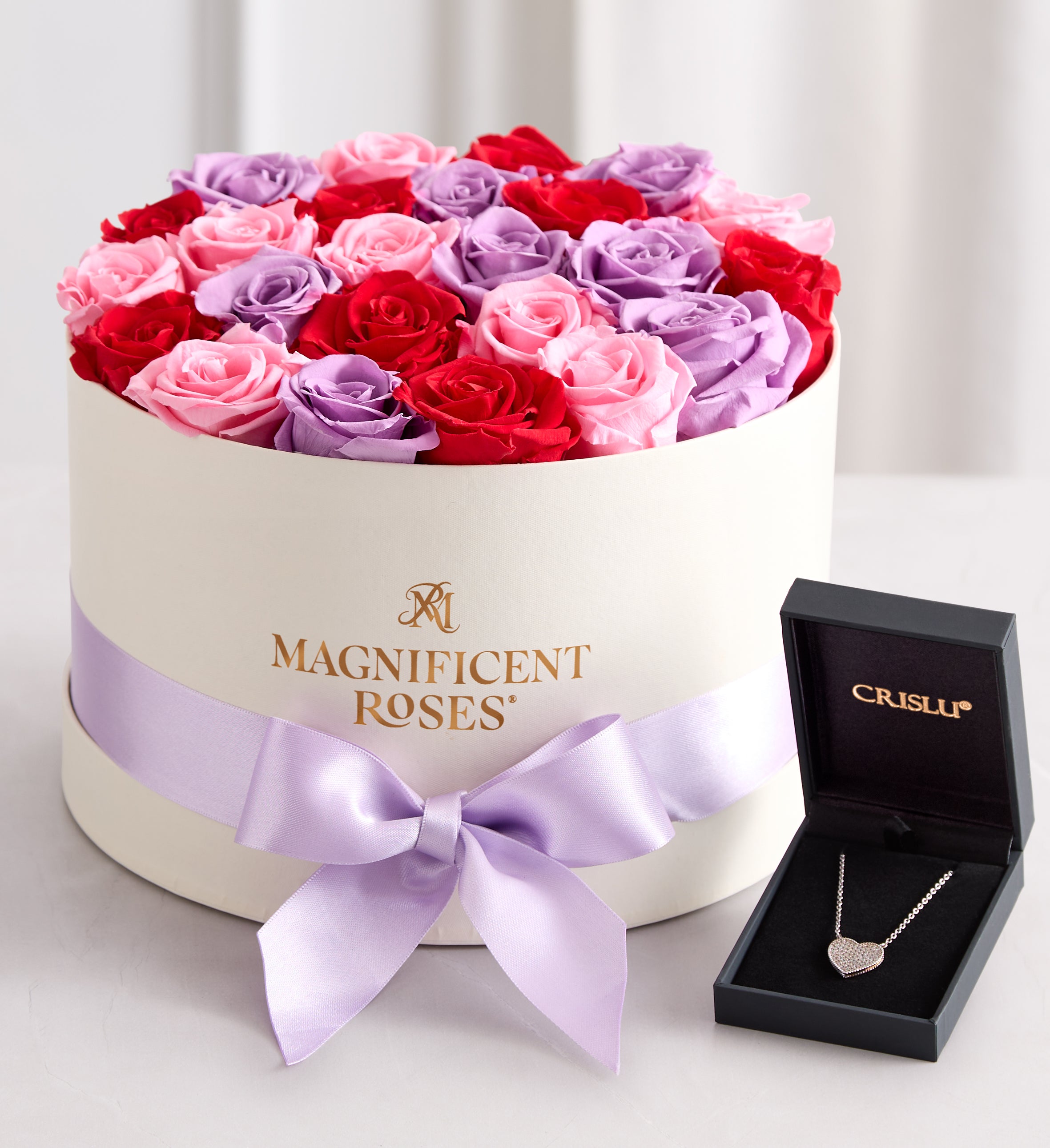 Magnificent Roses® Preserved Romantic Medley