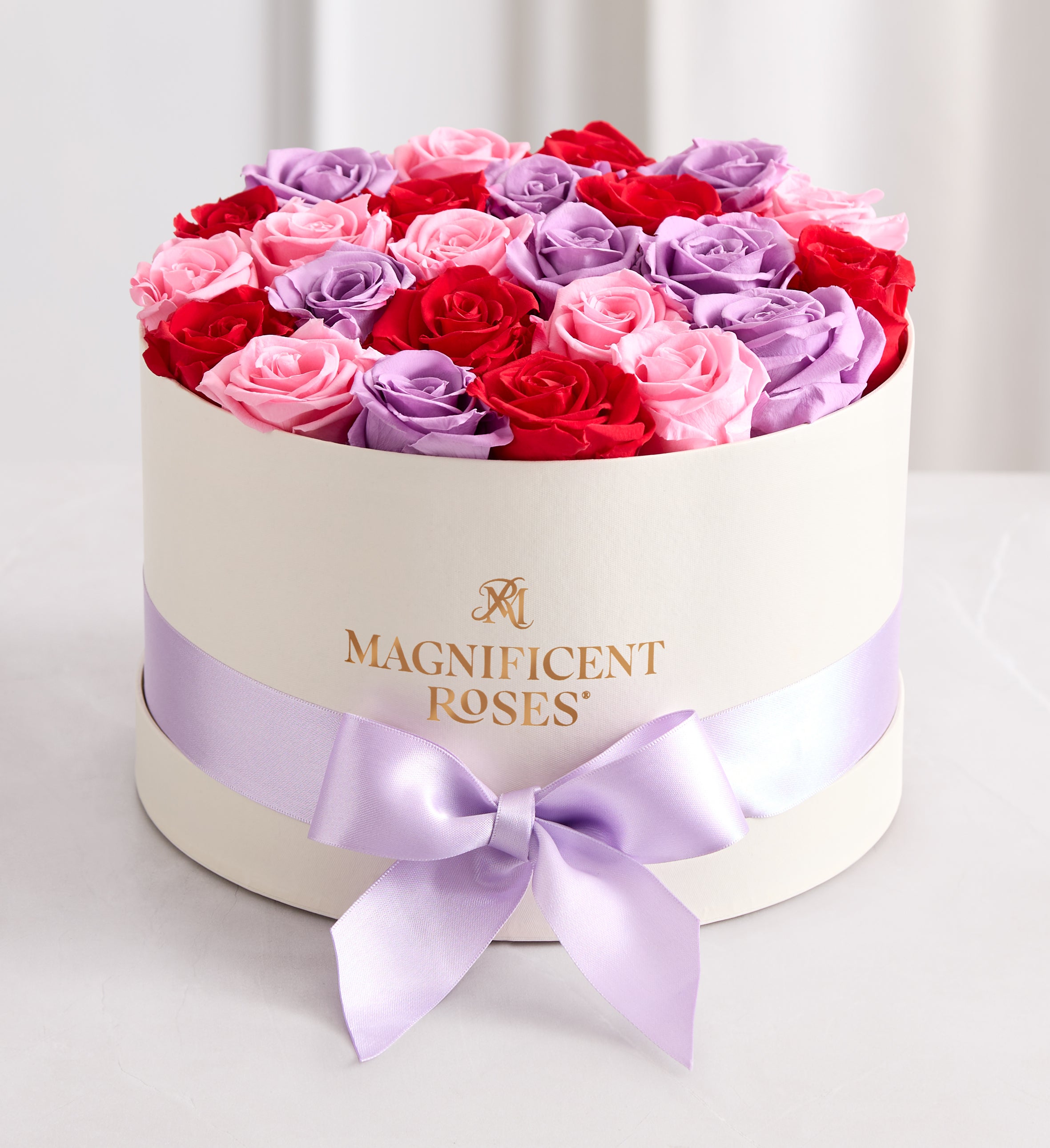 Magnificent Roses® Preserved Romantic Medley
